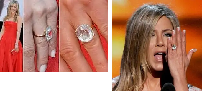 Jennifer Aniston Engagement and Wedding Ring
