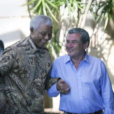 Sol Kerzner with the late President Nelson Mandela.