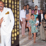 Steve Harvey with his wife and Family Photos