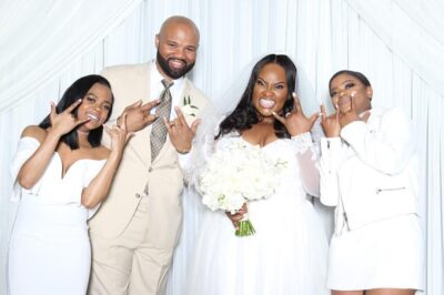 Tasha Cobbs, her husband and their kids