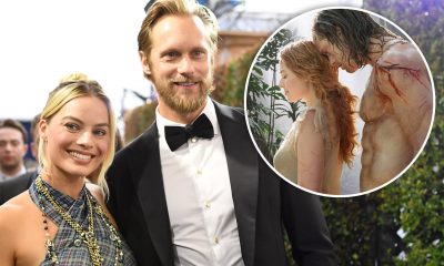 Margot Robbie and her Legend of Tarzan co-star Alexander Skarsgard