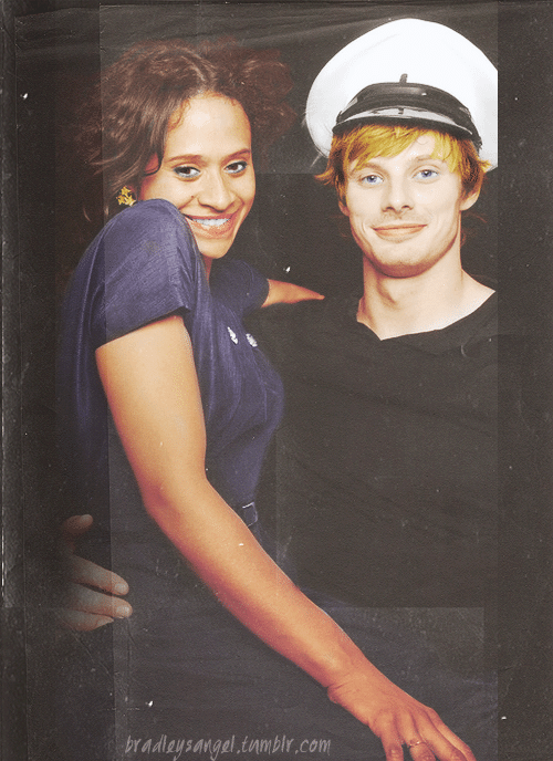 Photo of Bradley James and Angel Coulby