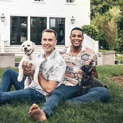 A photo of Don Lemon (right) and his boyfriend Tim Malone (left)