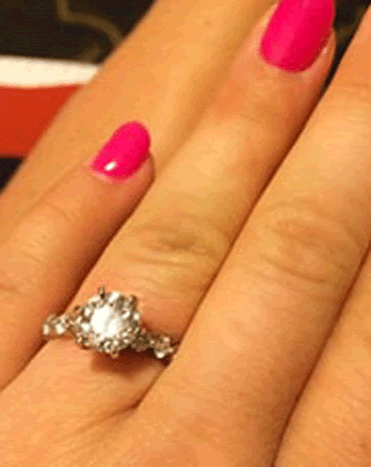 Shawn Johnson East Engagement ring Photo