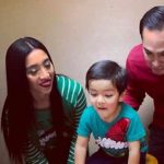 Erica Lira Castro with her husband and kids