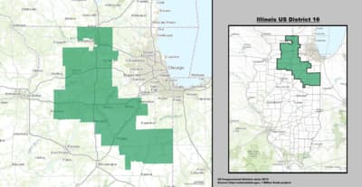 Illinois's 16th congressional district map 
