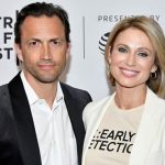 Andrew Shue and his wife Amy Robach