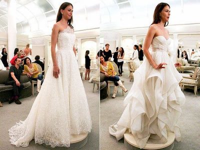 sutton foster wedding dress