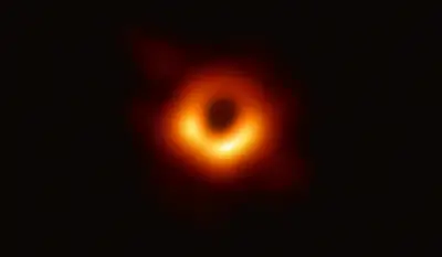 An Image of the First Black Hole captured with the help of Katie Bouman's Algorithm