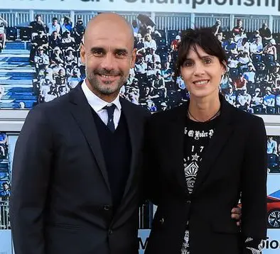 Cristina Serra with her husband (Manchester City FC Boss) Pep Guardiola Photo.