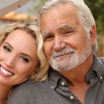 John McCook and her father Photo