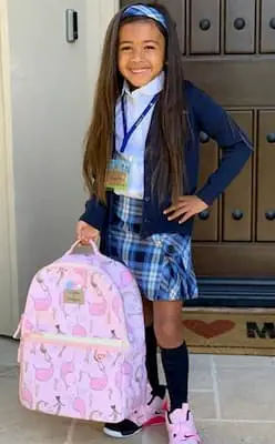 Royalty Brown's first day in school