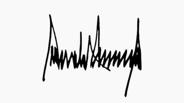 Donald Trump Signature