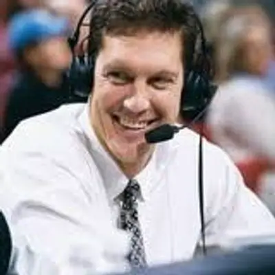 American retired professional basketball player and broadcasting announcer Jeff Turner Clayton Photo.