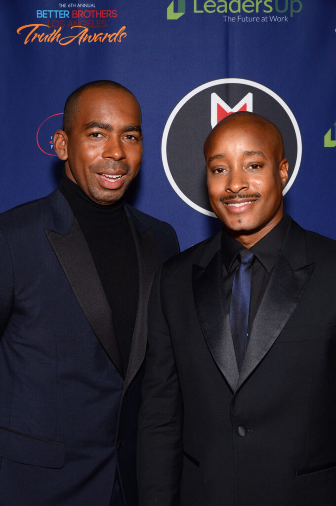 Adair Curtis with his partner Jason Bolden Photo