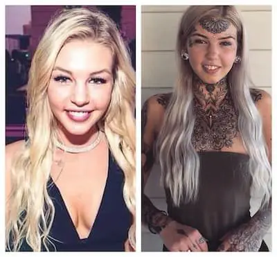 Amber Luke before and after photo
