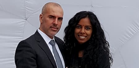 Peter Daou And His Wife Leela Daou Photo