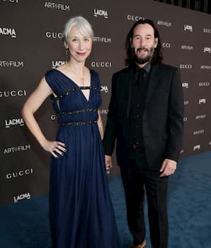 Alexandra Grant with Keanu Reeves Photo
