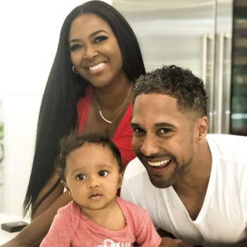 Marc Daly, Kenya Moore with daughter Brooklyn photo