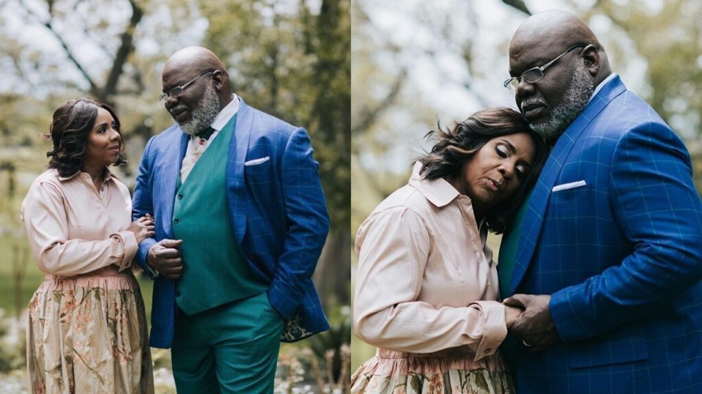 Serita Jakes and her husband Bishop T.D. Jakes Photos