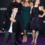 Ben Stiller and ex-wife Christine Taylor with their kids