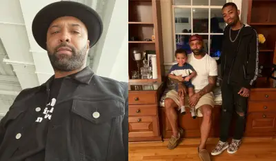 Joe Budden with his son's Photos