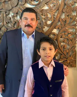 Guillermo Rodriguez with his son Photo