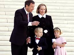 Jane Sullivan Roberts, her husband John Roberts and their two kids Photo