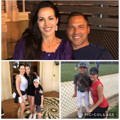 Mark Derosa with his wife and kids Photos