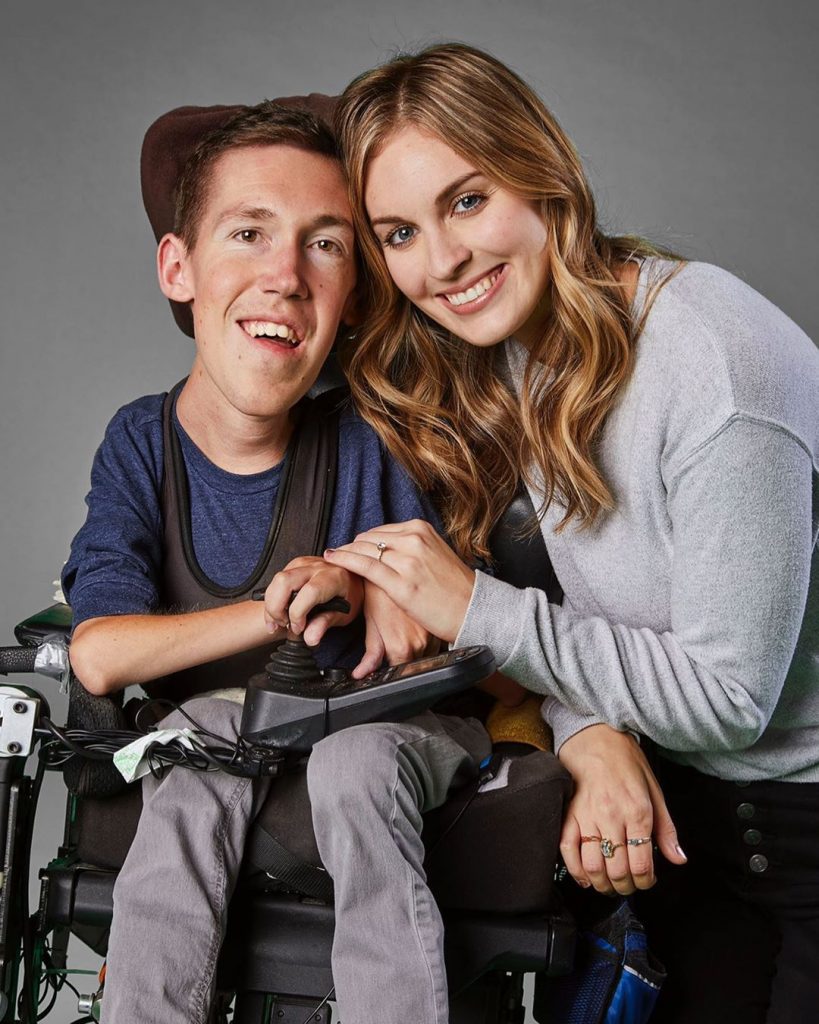 Shane Burcaw with his girlfriend Photo