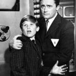 Young Russell with Robert Vaughn in a 1964 episode of The Man from U.N.C.L.E.