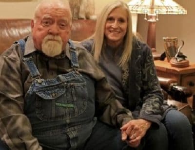 A photo of Wilford Brimley with his Wife Beverly Berry