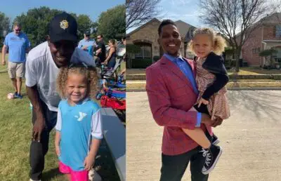 Photo of Patrick Mahomes Sr with his daughter Zoe