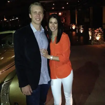 A photo of Nick Foles with his wife Tori