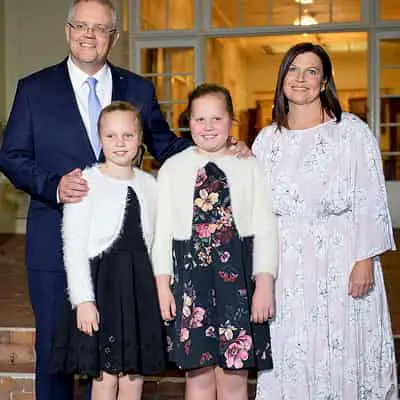 A photo of Jenny Morrison and her husband and two daughters