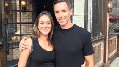 Photo of Steve Nash with his Wife, Lilla Frederick