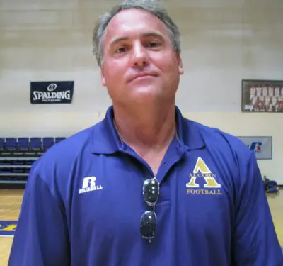 Photo of American football coach and former player; Jay Hopson
