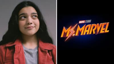 Iman Vellani photo with Ms.Marvel logo
