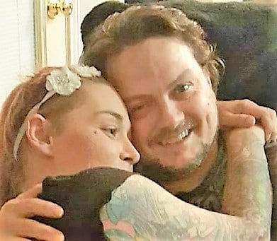 A photo of Craig Miller with his late wife Nikki