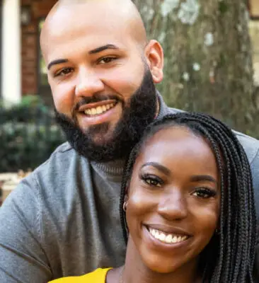 photo o Brianna Miles with husband and Married at First Sight Co-star, Vincent Morales