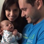 photo of journalist Sam Stein with his wife and son