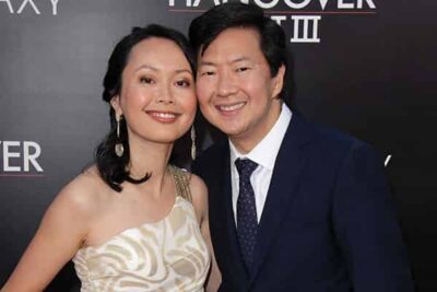 Aphoto of Tran Jeong and her husband Ken Jeong