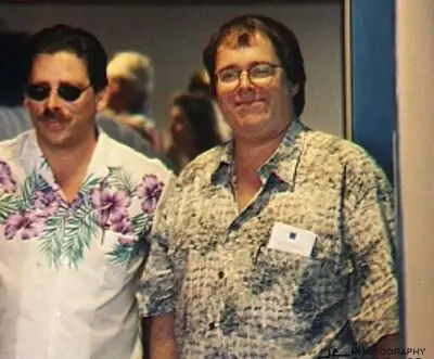 Tom Leykis (Right) with Dave Norman, Las Vegas 1998