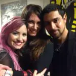 Amber with her sister Demi Lovato and her boyfriend (now ex) Wilmer Valderrama