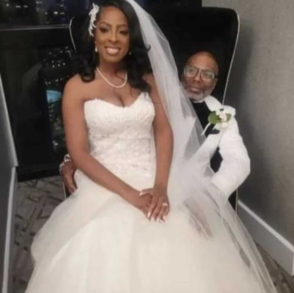 Dr. Gregory and his new wife Lateasha Lunceford's wedding picture