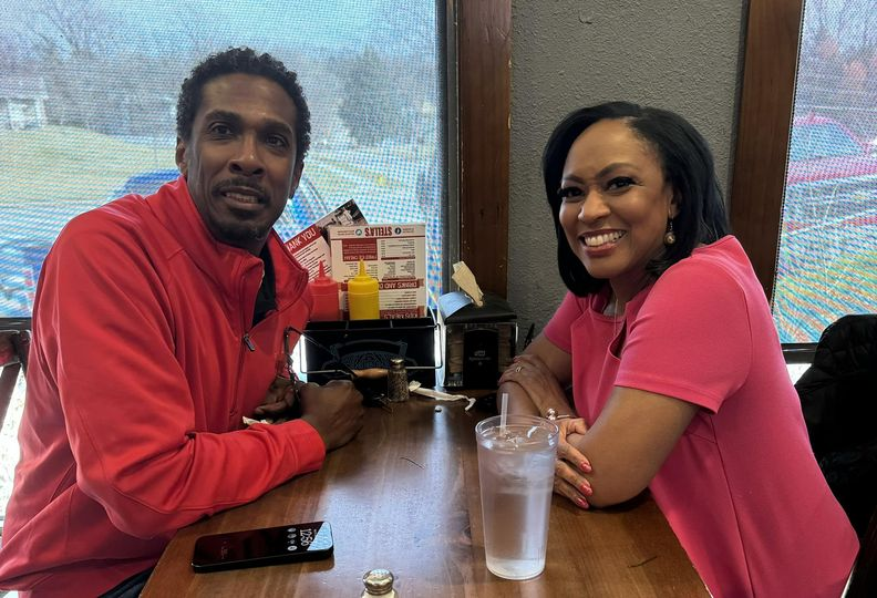 A photo of Serese Cole Husband with her husband Todd