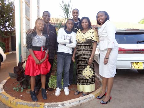 Photo of Bishop Harrison Nganga with his wife Rev. Lucy and their kids