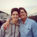 Jeffrey Brezovar with son Milo Manheim Photo